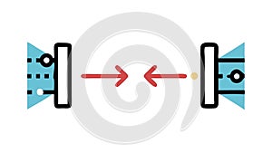Data transfer flow. Information exchange and digital connectivity, vector design Generative AI