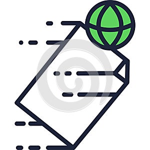 Data transfer icon file info exchange vector