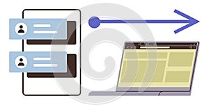 Data Transfer from Mobile Application to Desktop Interface Streamlined with Modern Technology