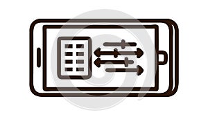 Data Transfer Mobile, Digital Services, vector design Generative AI