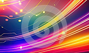 Data transfer technology concept abstract futuris wallpaper background,Generative AI