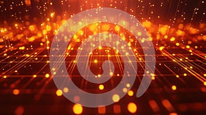 Data transferring through abstract network connecting digital lines