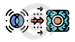 Data Transformation Process: Analytics, Flow, and Integration Icon, vector design Generative AI