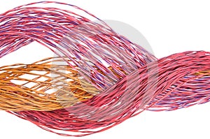 Data transmission in colorful computer cables