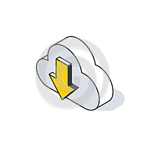 Data upload cloud computing. Database transfer. Network internet global connection. Digital information synchronization