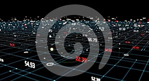 Data Visualization - Abstract Digital Grid, Analytics, Business Technology Background