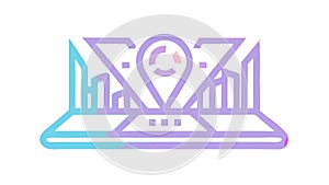 Data Visualization and Analytics Dashboard, vector design Generative AI
