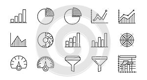 Data Visualization and Analytics Icons