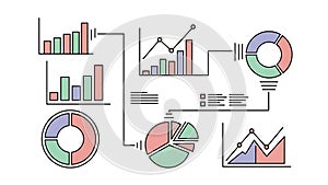 Data Visualization Charts, Graphs, and Infographics Illustration