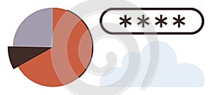 Data Visualization and Cloud Storage with Secure Password Concept