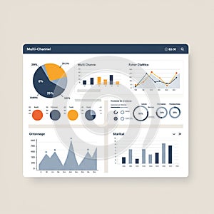 Data Visualization Dashboard with Charts and Graphs for Analysis