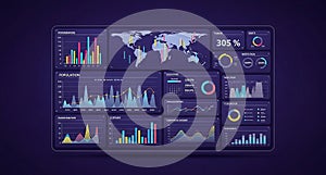 Data Visualization Dashboard with Global Statistics and Graphs