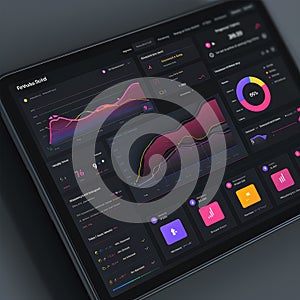 Data Visualization Dashboard with Interactive Graphs and Metrics