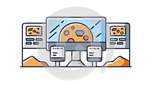 Data Visualization Dashboard, Symbolizing Analytics and Business Insights, vector design Generative AI