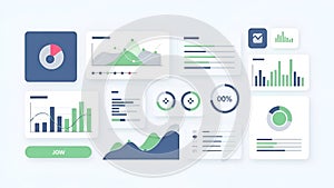 Data Visualization Dashboard UI Charts, Graphs, Infographics
