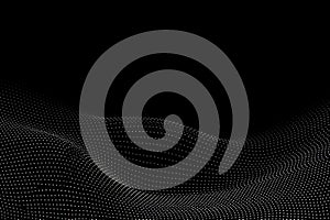 Data Visualization: Dynamic wave connecting information flow globally.