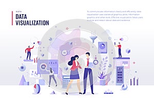 Data Visualization Flat Illustration Concept