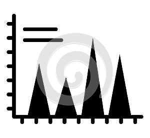Data Visualization  Glyph Style vector icon which can easily modify or edit
