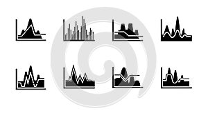Data Visualization Graph and Chart Icons Set
