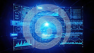 Data Visualization HUD Interface Elements