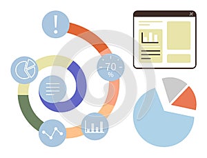 Data Visualization with Infographics and Analytics Dashboard Elements