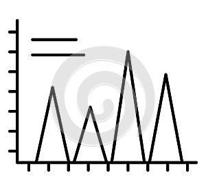 Data Visualization outline vector icon which can easily modify or edit