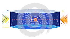 Data Visualization Panel. Analytics Dashboard and Information Display, vector design Generative AI