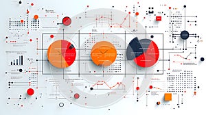 Data visualization with pie charts and graphs image