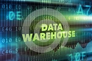 Data warehouse technology concept