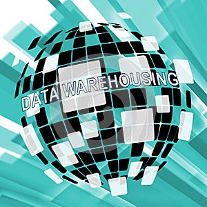 Data Warehousing Datacenter Resources Storage 3d Illustration