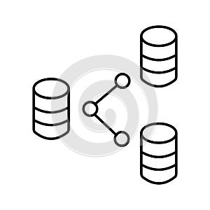 Database administration Vector icon which can easily modify or edit