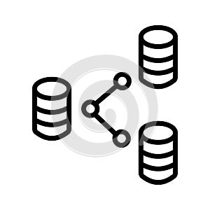Database administration Vector icon which can easily modify or edit