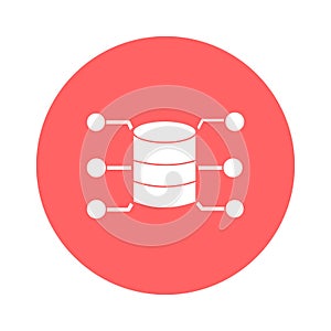 Database administration Vector icon which can easily modify or edit