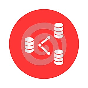 Database administration Vector icon which can easily modify or edit