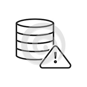 Database Alert Icon - Error Server Icon