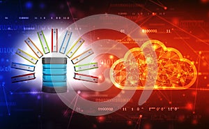 Database or archive concept. Data storage