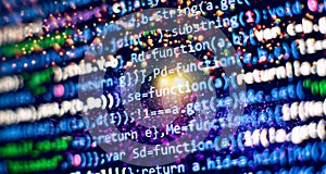 Database bits access stream visualisation. Php language and coding function developer