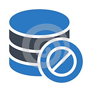 Database block glyphs double color icon