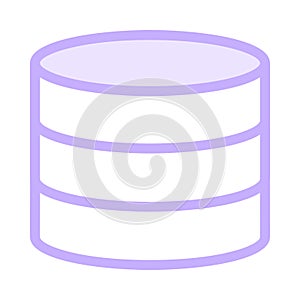 Database color line icon