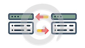 Database Connection and Integration System Icon, vector design Generative AI