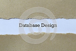 Database design on paper