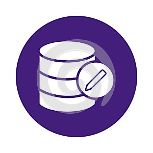 Database editor Vector icon which can easily modify or edit