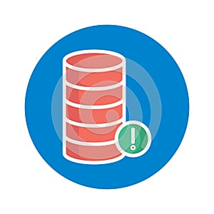 Database error Isolated Vector icon which can easily modify or edit