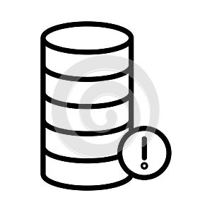 Database error Isolated Vector icon which can easily modify or edit