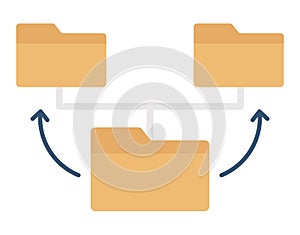 Database Flat  Vector icon which can easily modify or edit