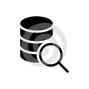 Database glyph flat  icon