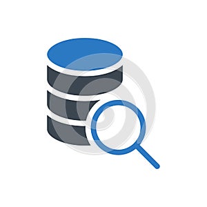 Database  glyph flat icon
