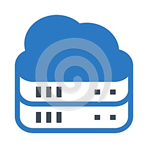 Database glyphs double color icon
