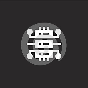 database icon. Filled database icon for website design and mobile, app development. database icon from filled artificial