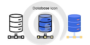 Database Icon Related to Internet of Things.